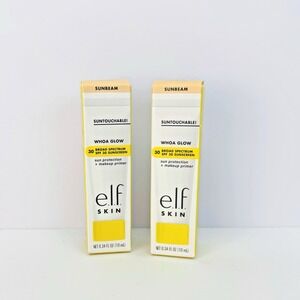 2X Elf Skin‎ Suntouchable Whoa Glow SPF + Primer in SUNBEAM 0.34 Fl Oz